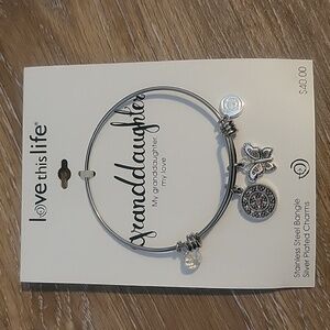 Granddaughter bangle bracelet
